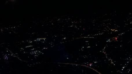 Vibrant City Lights in the Night Sky wallpaper