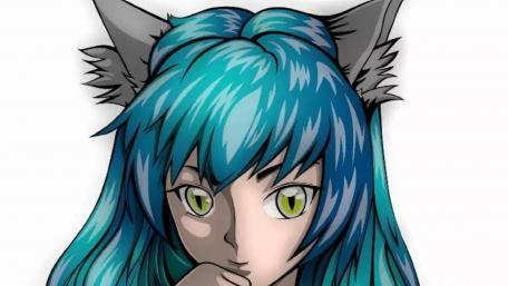 Enchanting Cat Girl Artwork wallpaper