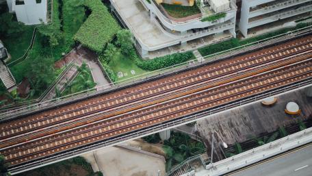 Train Tracks in Singapore wallpaper