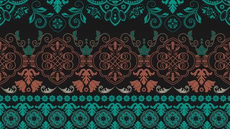 Indian style pattern wallpaper