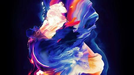 Vibrant Abstract Swirl of Colors and Light wallpaper