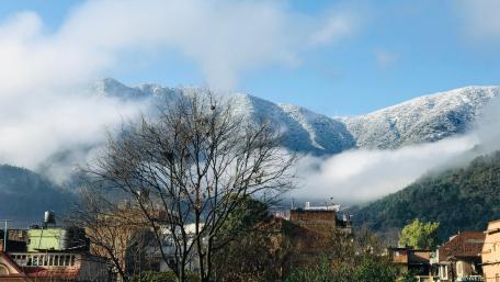 snowfall chandragiri wallpaper