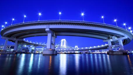 Rainbow Bridge in Tokyo wallpaper