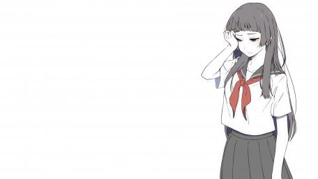 Crying schoolgirl wallpaper