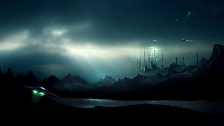 Science Fiction landscape wallpaper