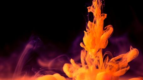 Orange ink wallpaper