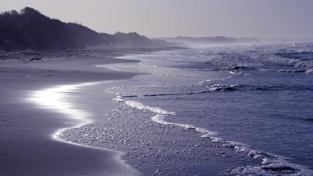 Blue beach wallpaper