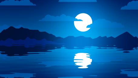 Moonlit Ocean Serenity wallpaper