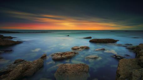 Sunset from the Filey Brigg wallpaper