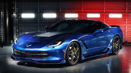 Dream Machine Blue Chevrolet Corvette Supercar wallpaper