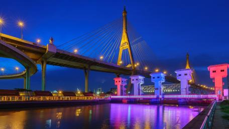 Bhumibol Bridge (Thailand) wallpaper