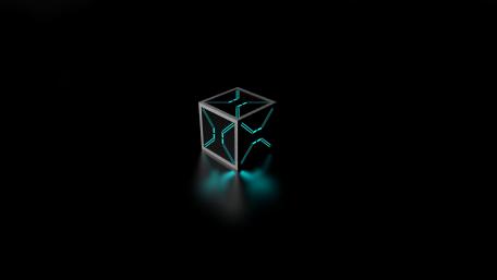 Illuminated Geometric Solitude wallpaper