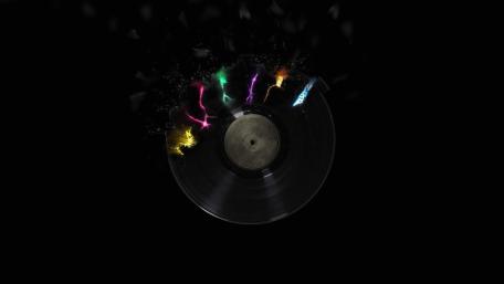Digital Disc Light Burst wallpaper