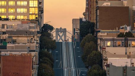 Steep road wallpaper