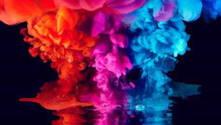 Colorful smoke wallpaper