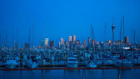 Auckland harbour wallpaper