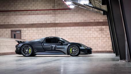 Sleek Black Sports Car Wallpaper wallpaper