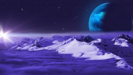 Surreal space art wallpaper