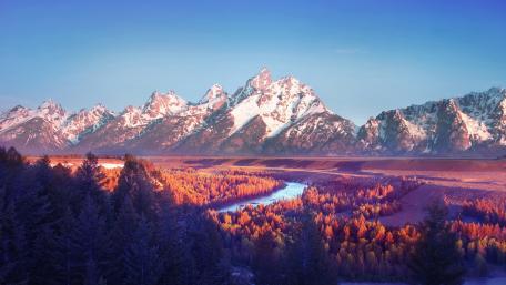 Grand Teton National Park, Snake River Overlook wallpaper