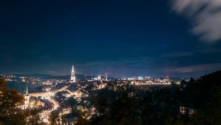 Bern at night wallpaper