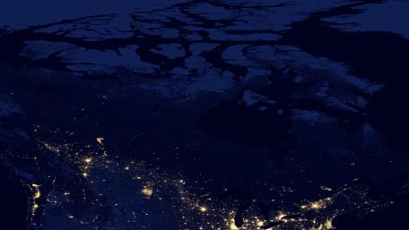 Night Lights of Canada v2012 wallpaper