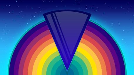 Night rainbow wallpaper