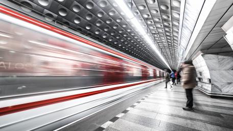 Prague metro station wallpaper