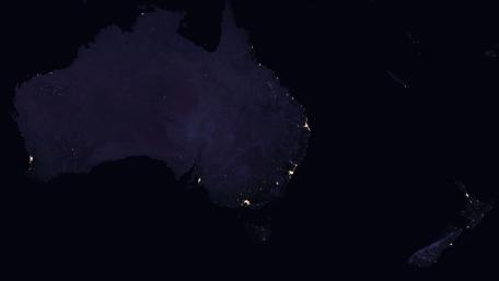 Night Lights of Australia & New Zealand 2016 wallpaper