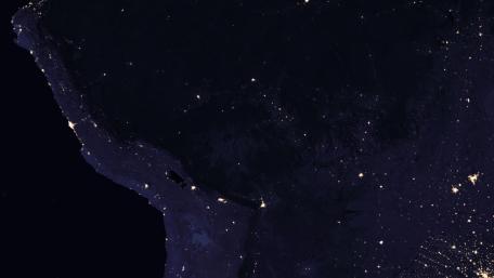 Night Lights of West-Central South America 2016 wallpaper