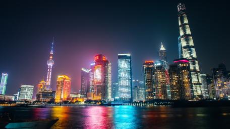 Lujiazui Skyline Lights wallpaper