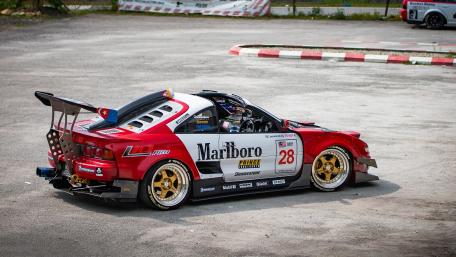 Dynamic Toyota MR2 Racing on the Track wallpaper