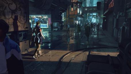 Cyber city wallpaper