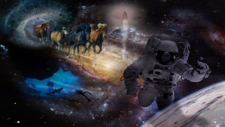 Fantasy collage wallpaper
