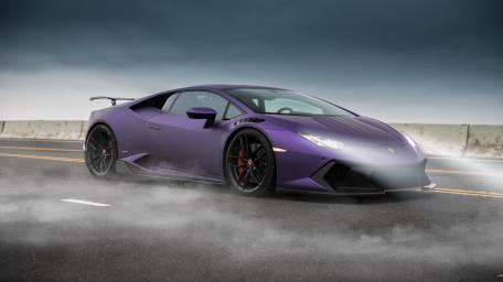 Purple Lamborghini Huracan wallpaper