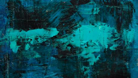 Blue abstract painting wallpaper