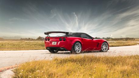 Red Chevrolet Corvette C6 ZR1 Wallpaper wallpaper