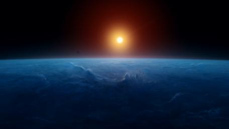Earth and Sun ☀️ wallpaper