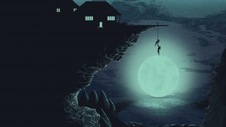 Escape to the moon wallpaper