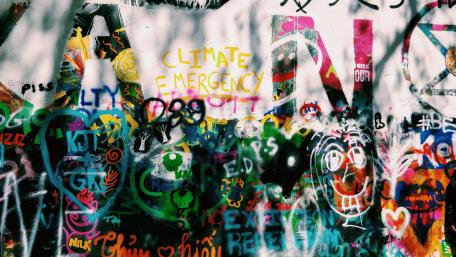 Lennon wall in Prague wallpaper