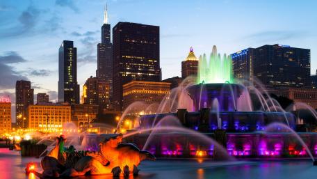 Buckingham Fountain, Millennium Park wallpaper