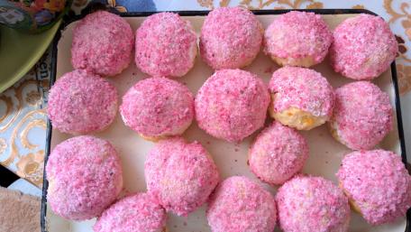 Sweet Treats with Pink Sprinkles Delight Your Eyes and Taste Buds wallpaper