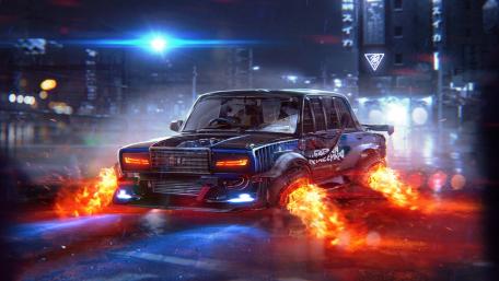 Futuristic Lada wallpaper