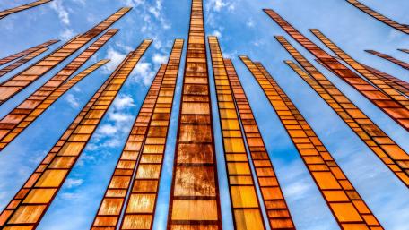 Grass Blades, art installation at the Seattle Center, Seattle, Washington wallpaper