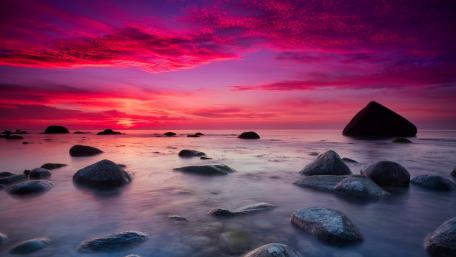 Burning sunset wallpaper