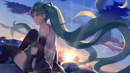 Hatsune Miku Vocaloid wallpaper
