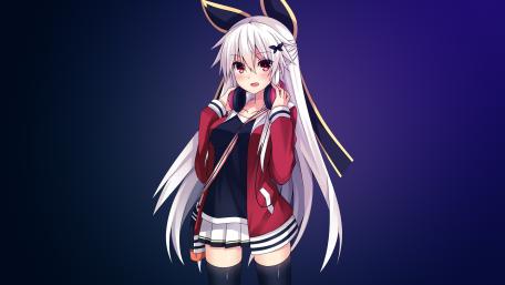 Long-haired anime girl wallpaper