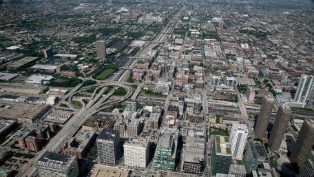 View of Chicago from Willis Tower wallpaper