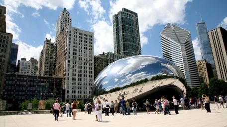 Millennium Park & Cloud Gate wallpaper