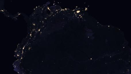 Night Lights of Northern South America 2016 wallpaper