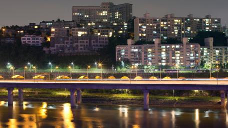 Riverside Expressway & the Han River wallpaper